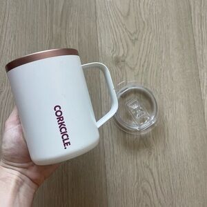 Corkcicle 16 oz White Rose Mug
